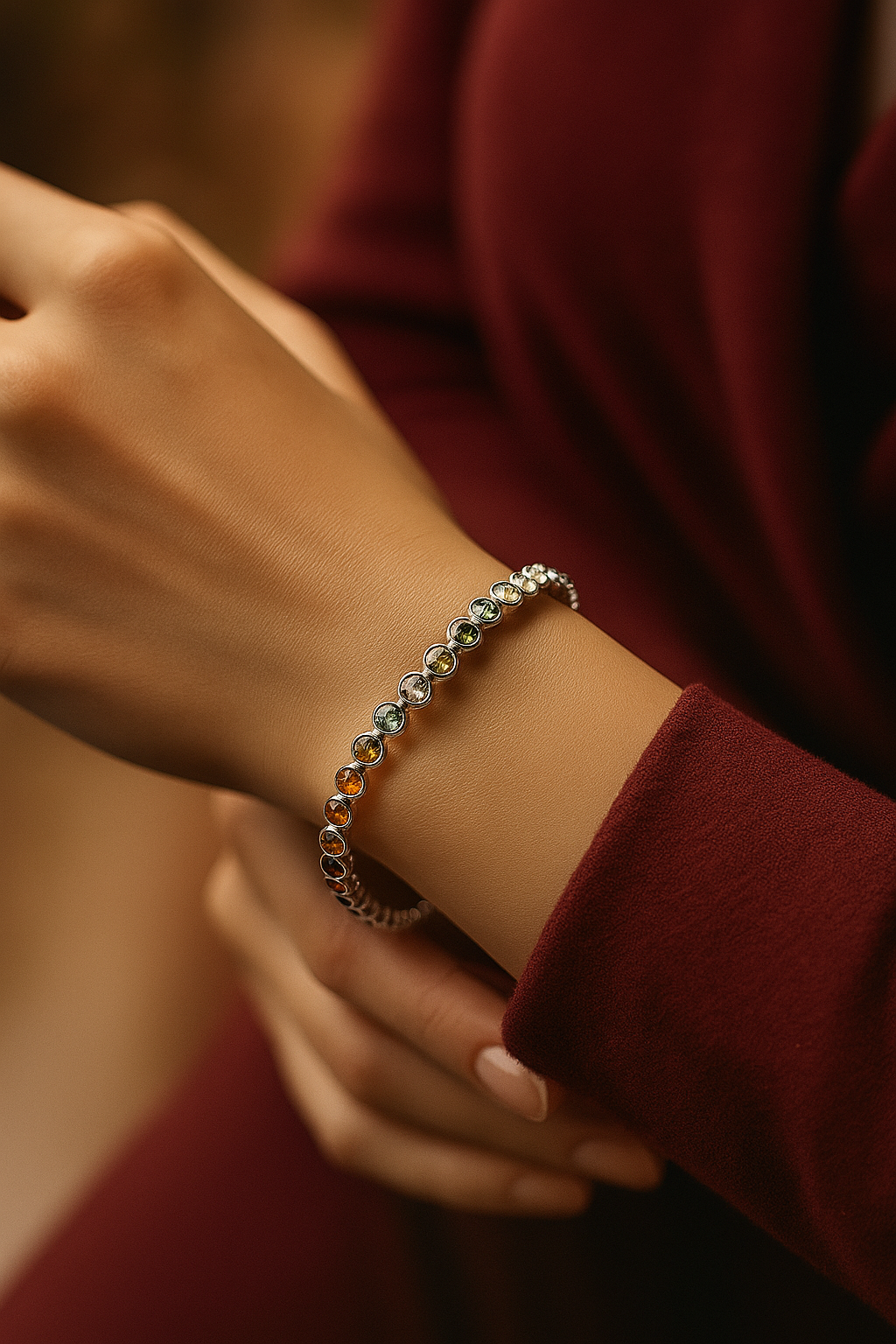 JARY 925 Sterling Silver Aurora Symphony Bracelet