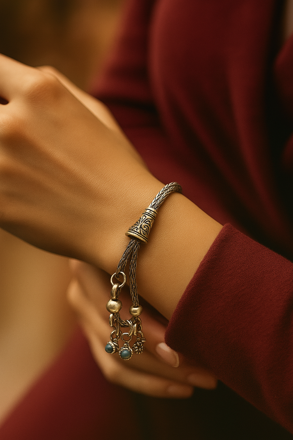 JARY 925 Sterling Silver Mystic Flow Bracelet