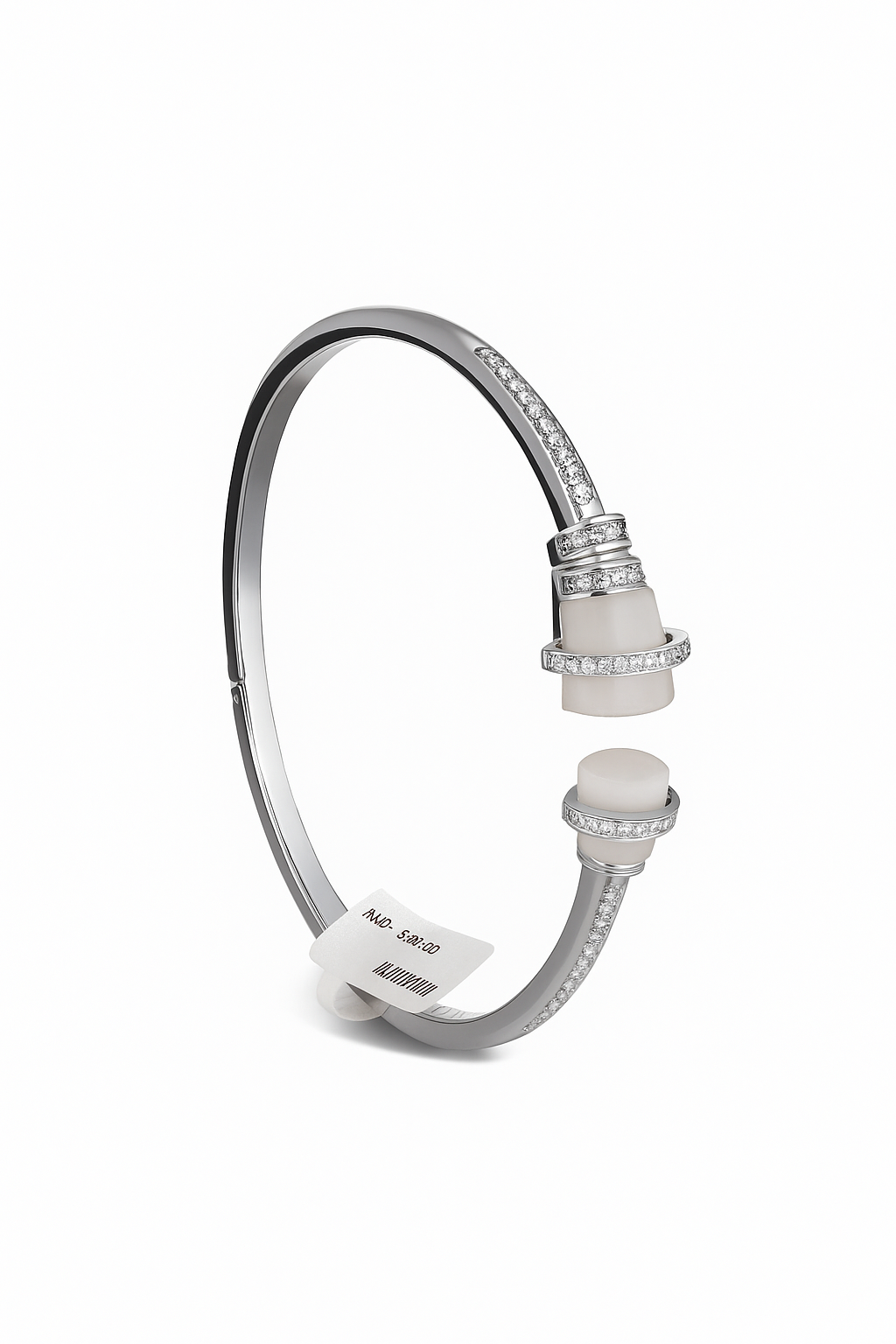 JARY 925 Sterling Silver Moonlit Embrace Bangle