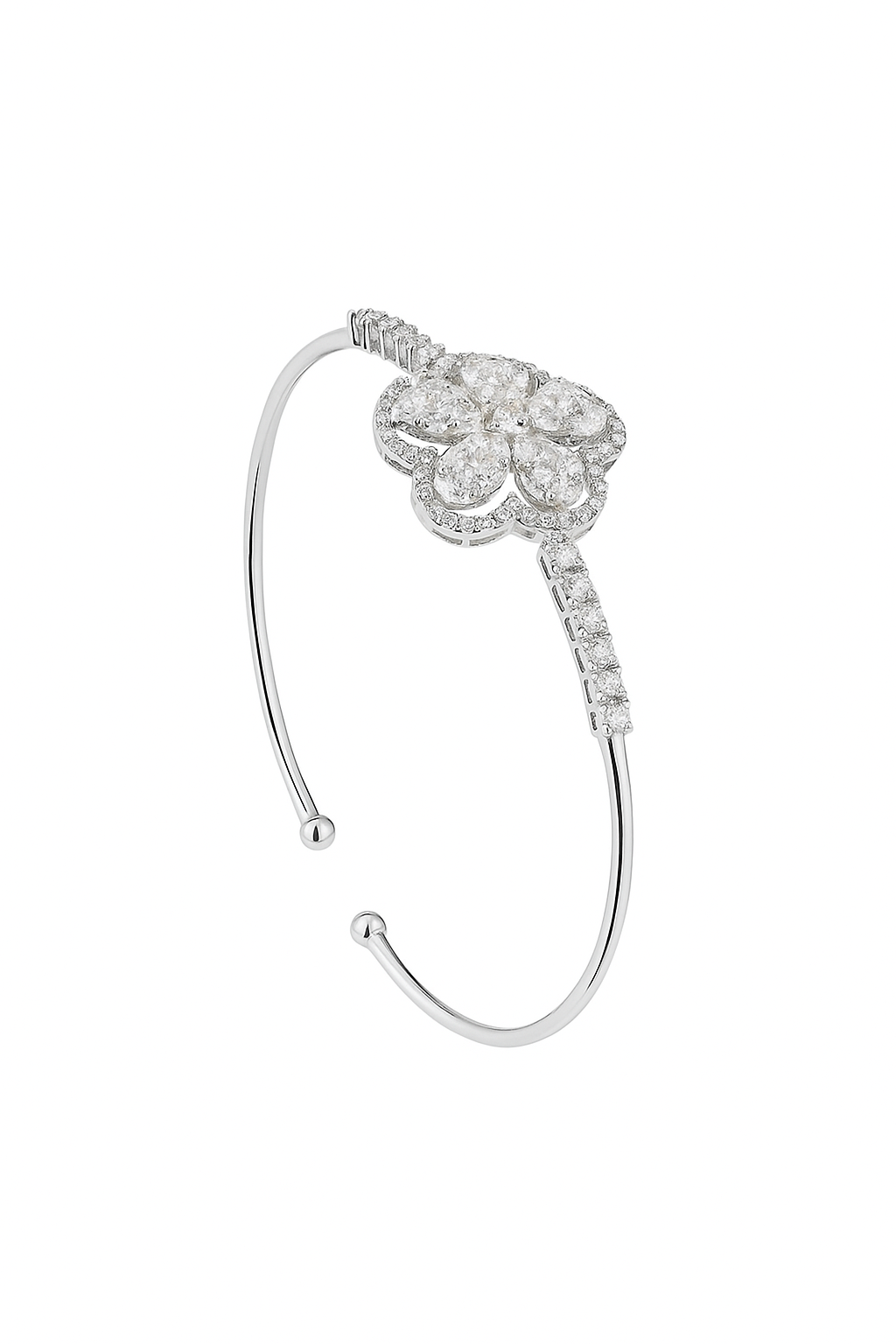 JARY 925 Sterling Silver Blossom Royale Bangle