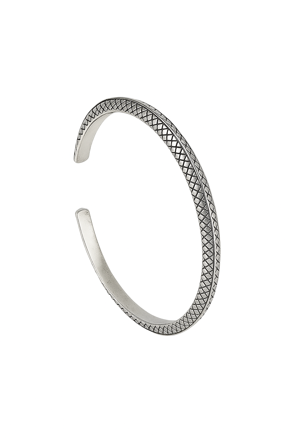 JARY 925 Sterling Silver Dragon Scale Torque