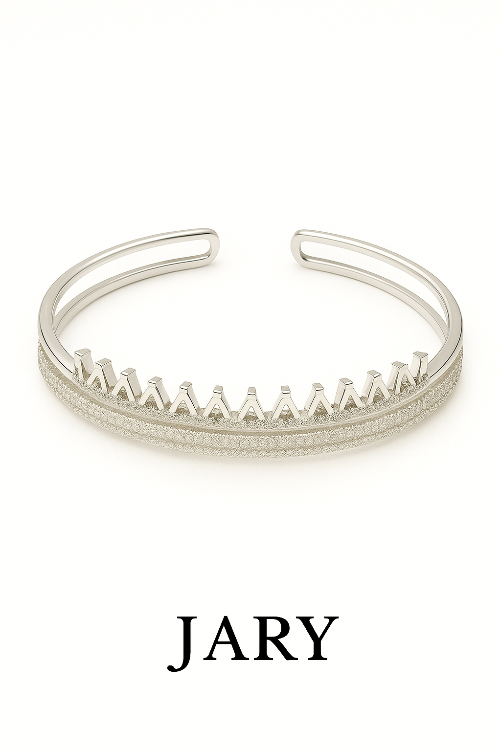 JARY 925 Sterling Silver Regalia Crest BAngle