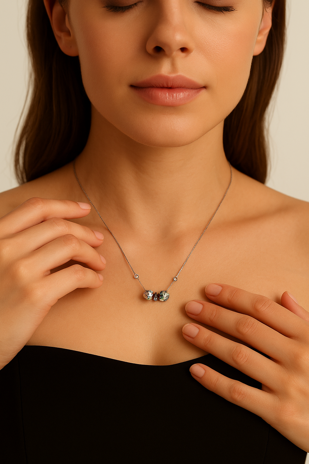 JARY 925 Sterling Silver Aurora Gleam Necklace