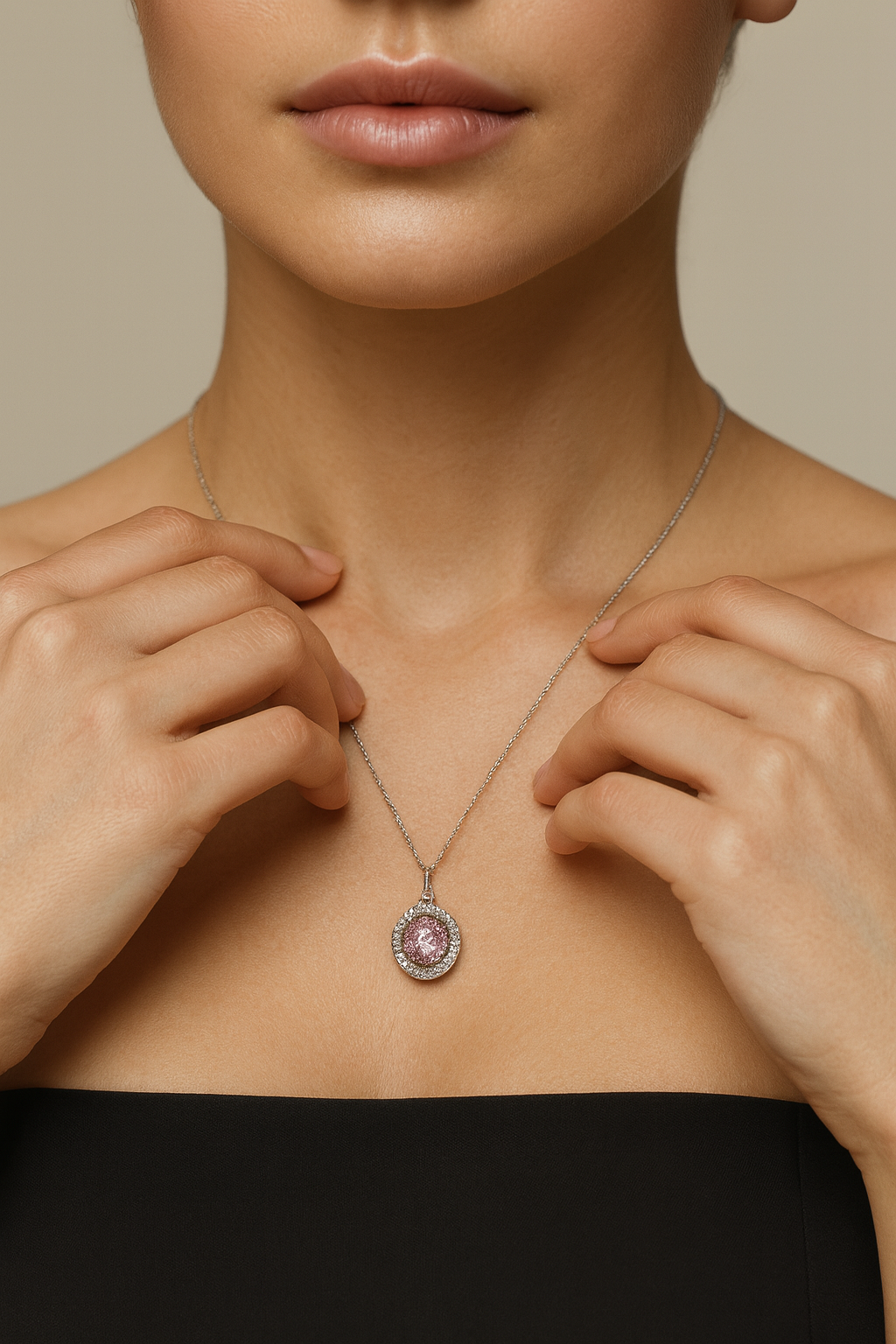 JARY 925 Sterling Silver Rosé Étoile Necklace