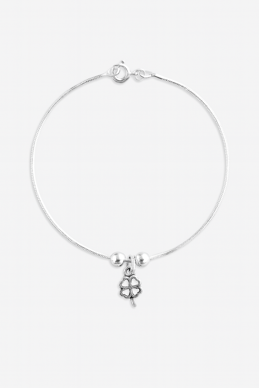 JARY Aaravi 925 Sterling Silver Floral Charm Payal