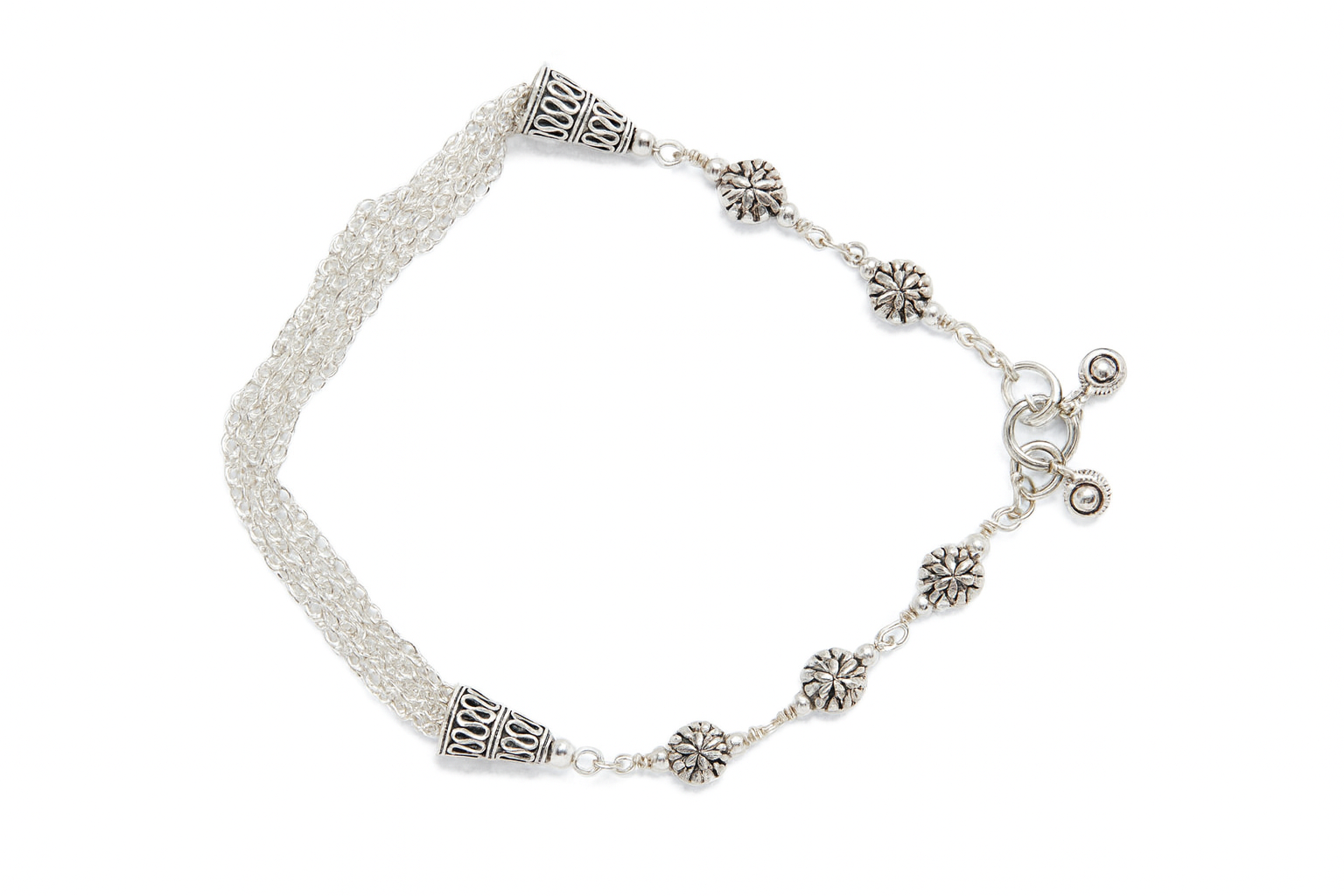 JARY Meherang 925 Silver Oxidized Payal