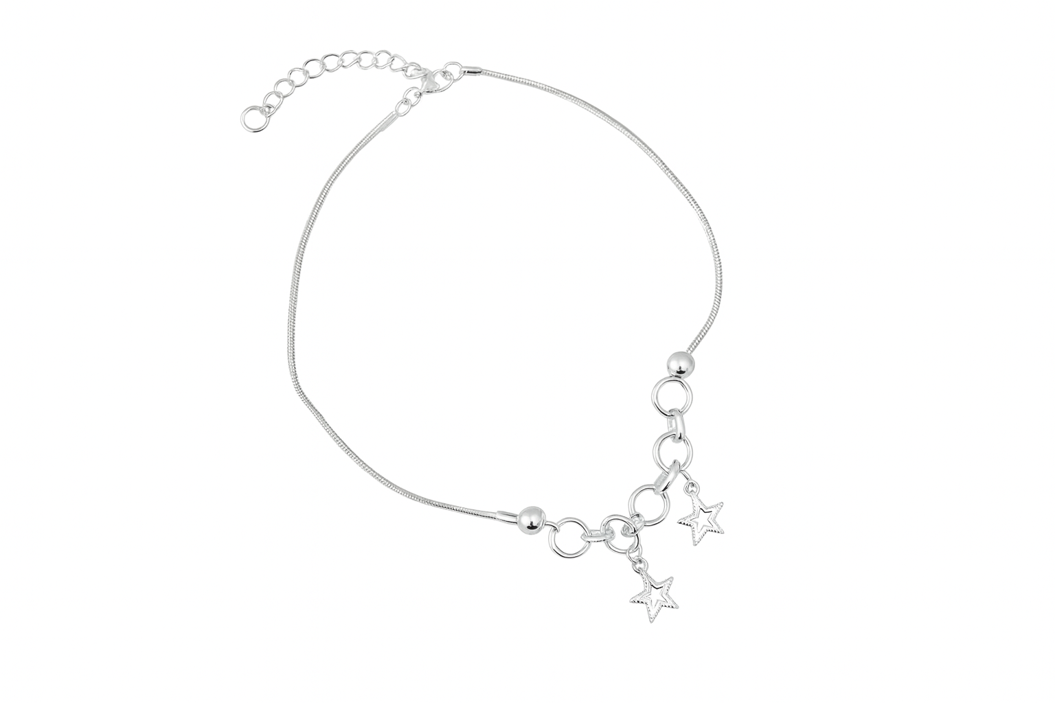 JARY Aaravi 925 Sterling Silver Starlit Galaxy Payal