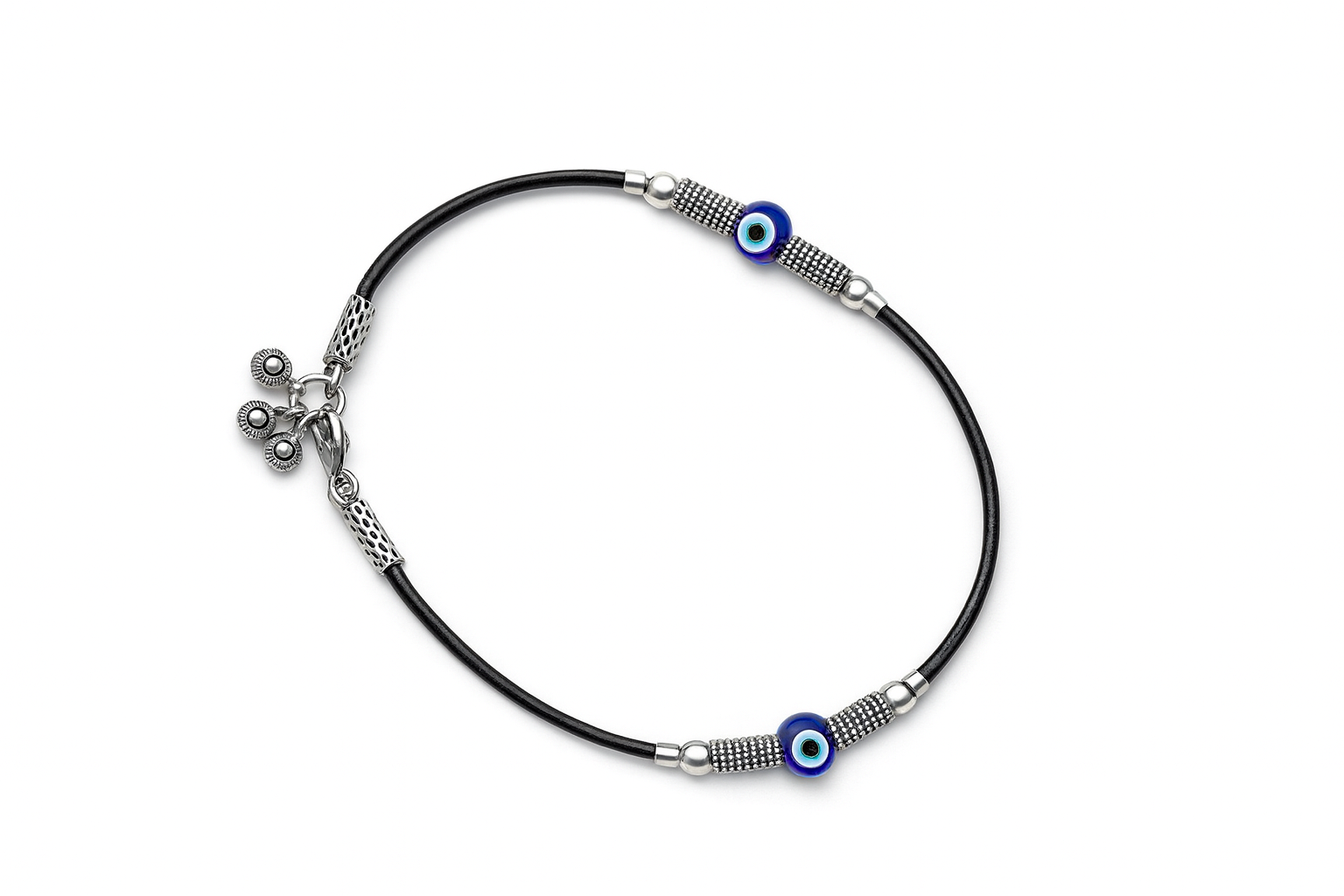 JARY Nayantara 925 Sterling Silver Evil-Eye Thread Payal