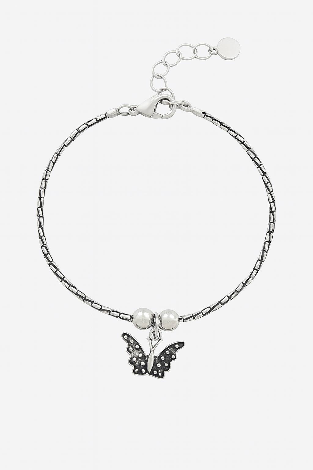 JARY Iraaya 925 Sterling Silver Antique Leaf Charm Payal