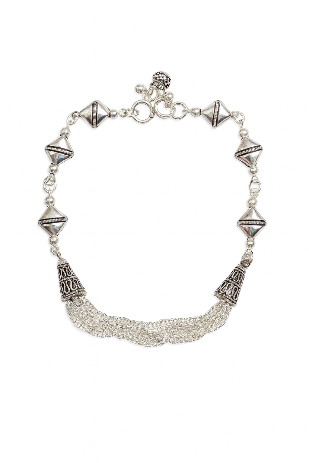 JARY Vaanya 925 Oxidized Silver Heritage Payal