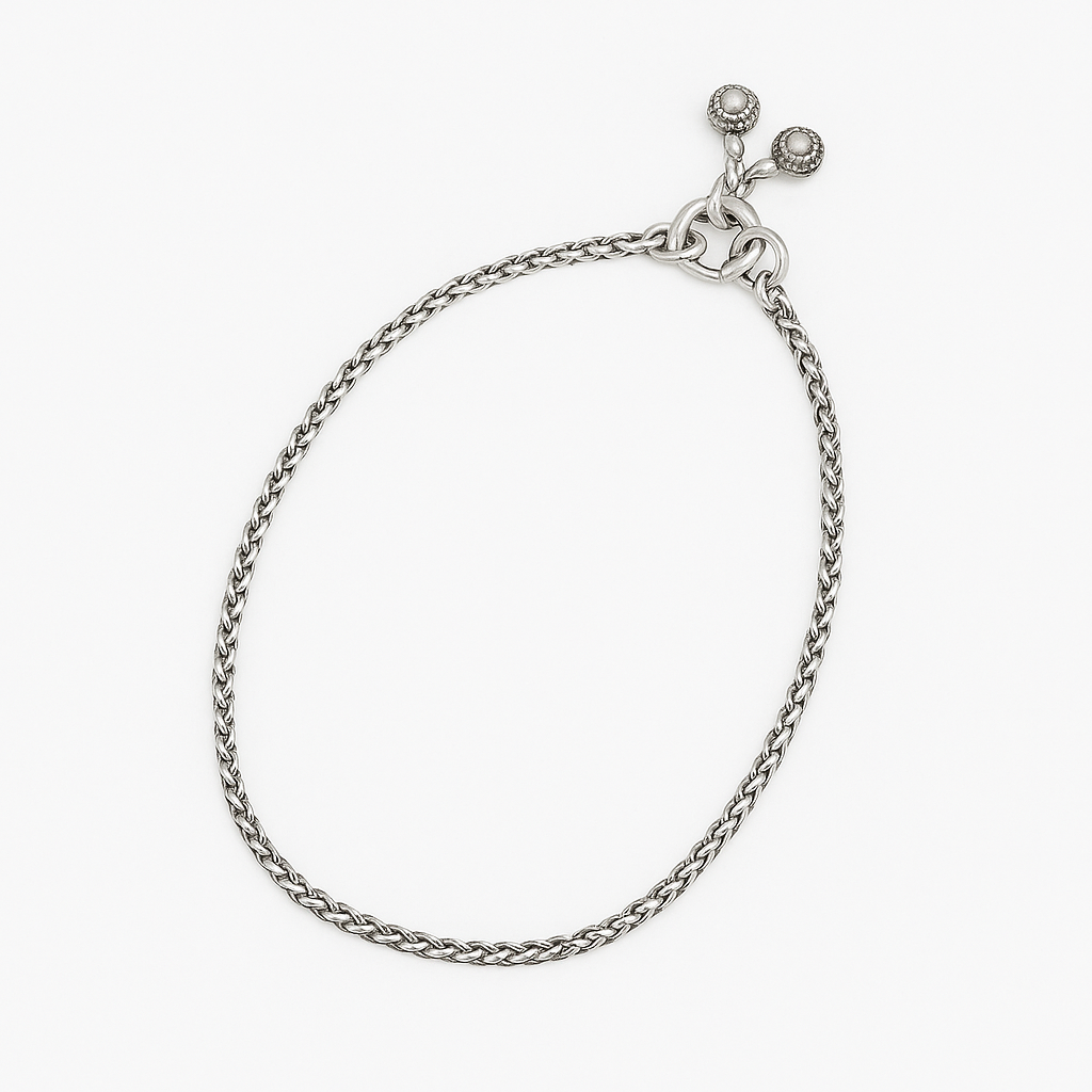 JARY 925 Sterling Silver Ethereal Chain Whisper  Payal