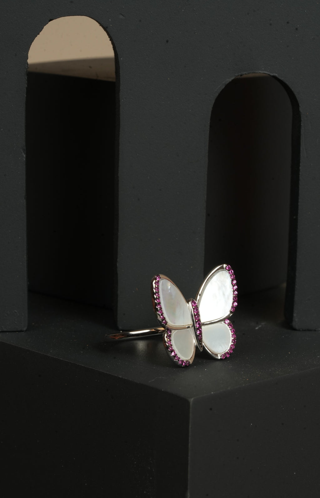 JARY 925 Sterling Silver Wings of Eternity Ring