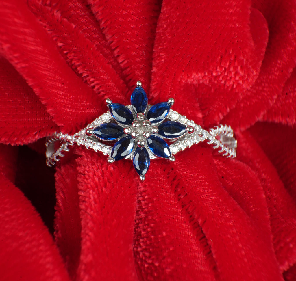 JARY 925 Sterling Silver Midnight Majesty Ring