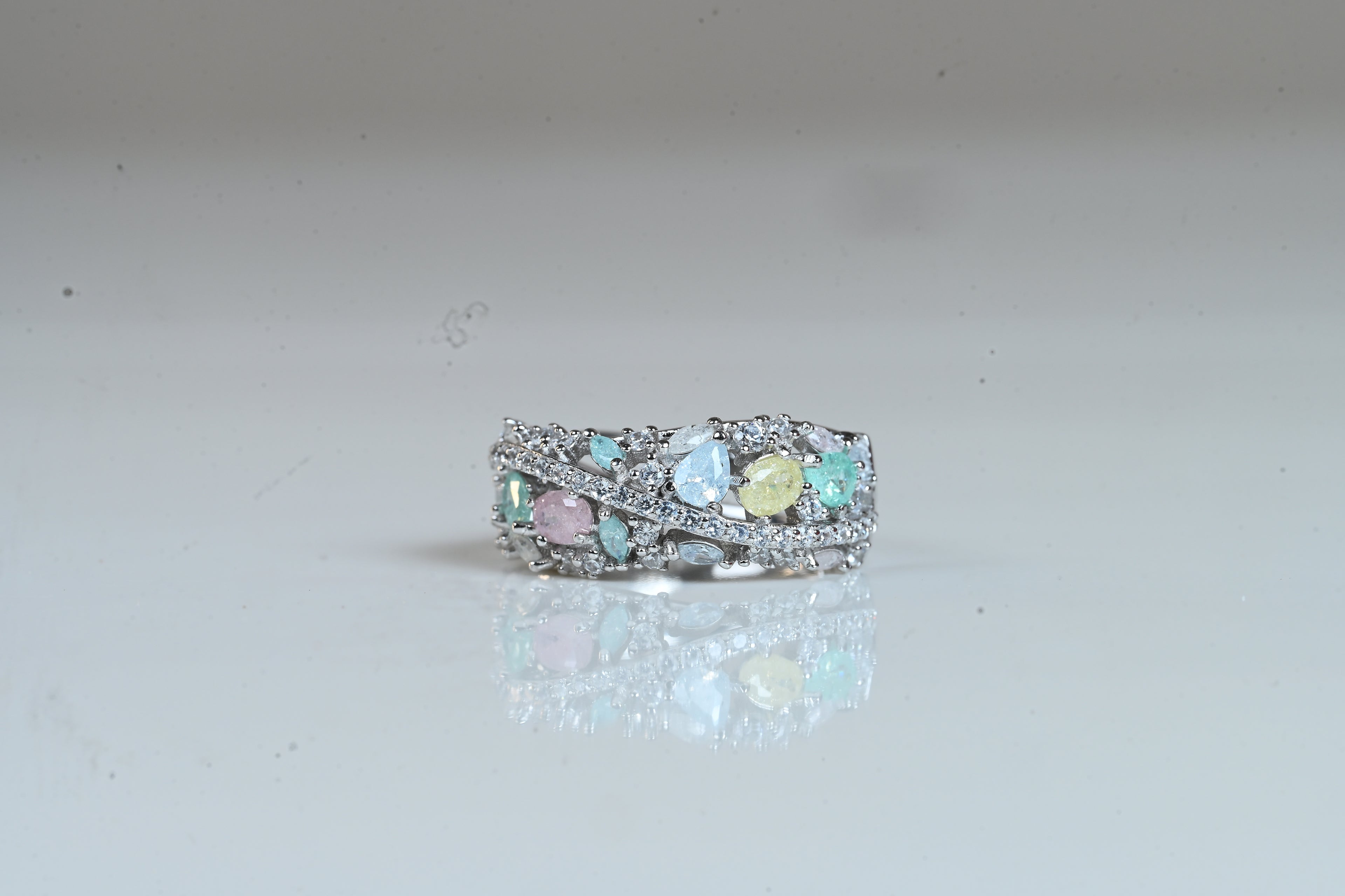 JARY 925 Sterling Silver The Celestial Pastel Cluster
