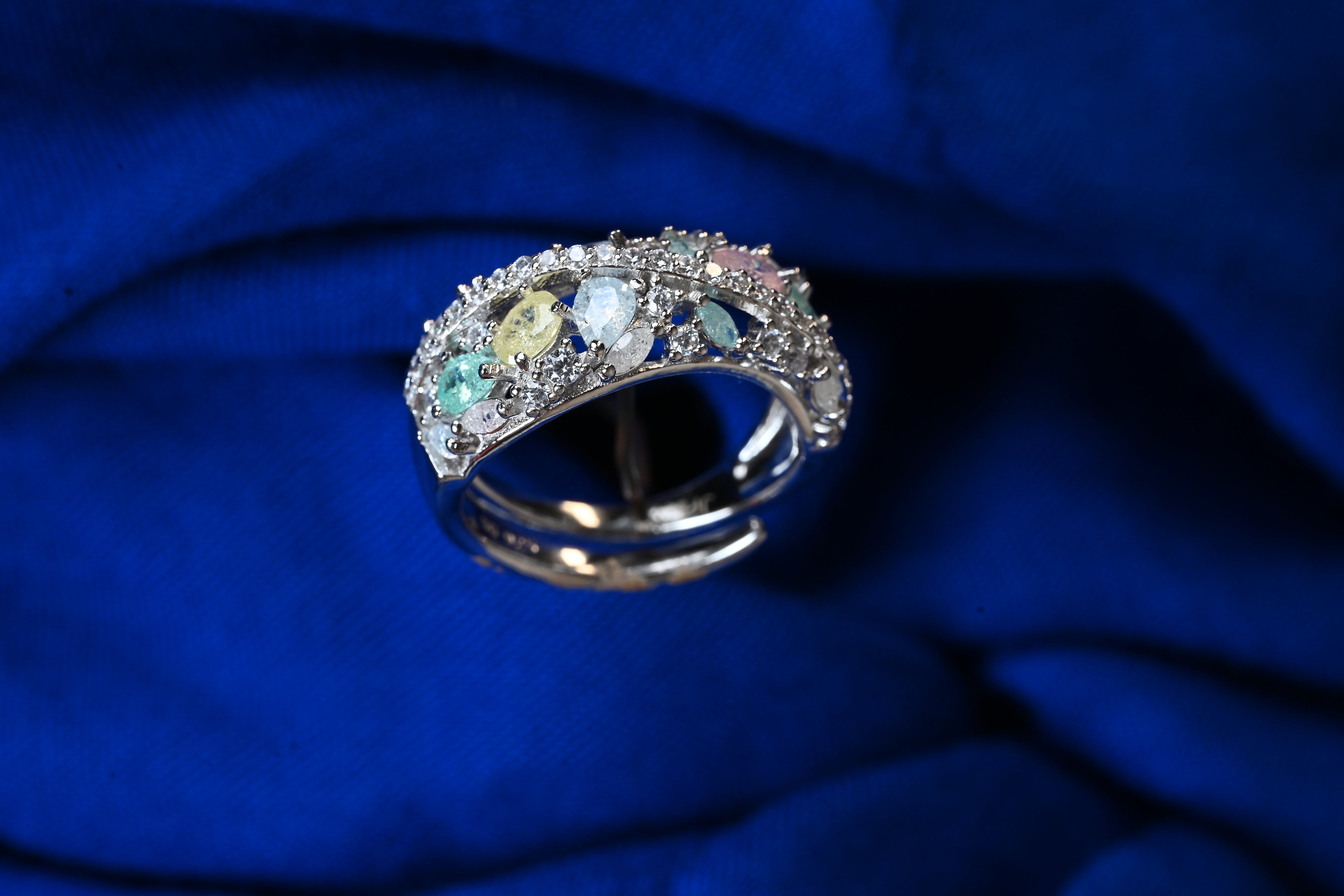 JARY 925 Sterling Silver The Celestial Pastel Cluster