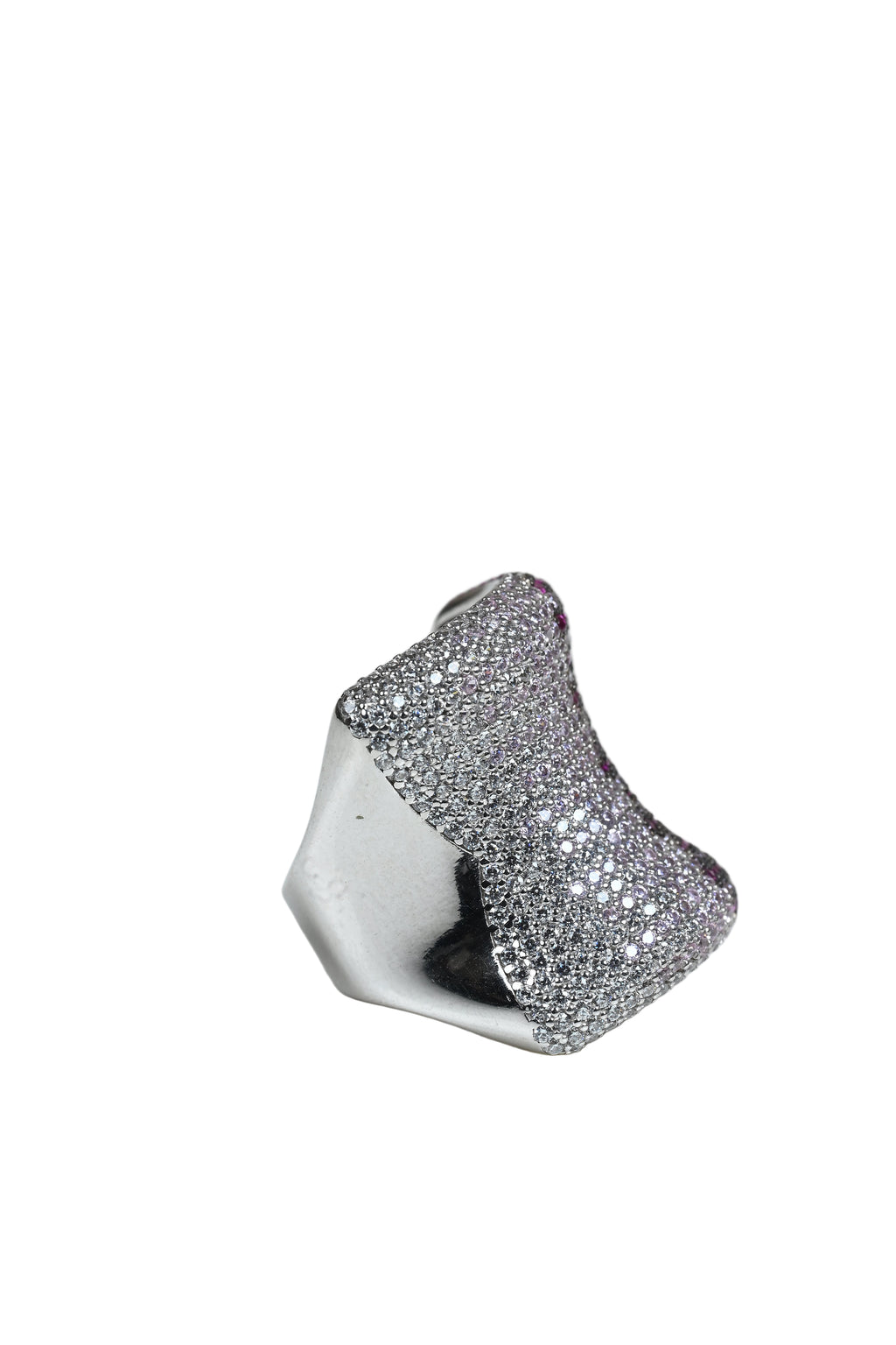 JARY 925 Sterling Silver Pavé Dome Ring