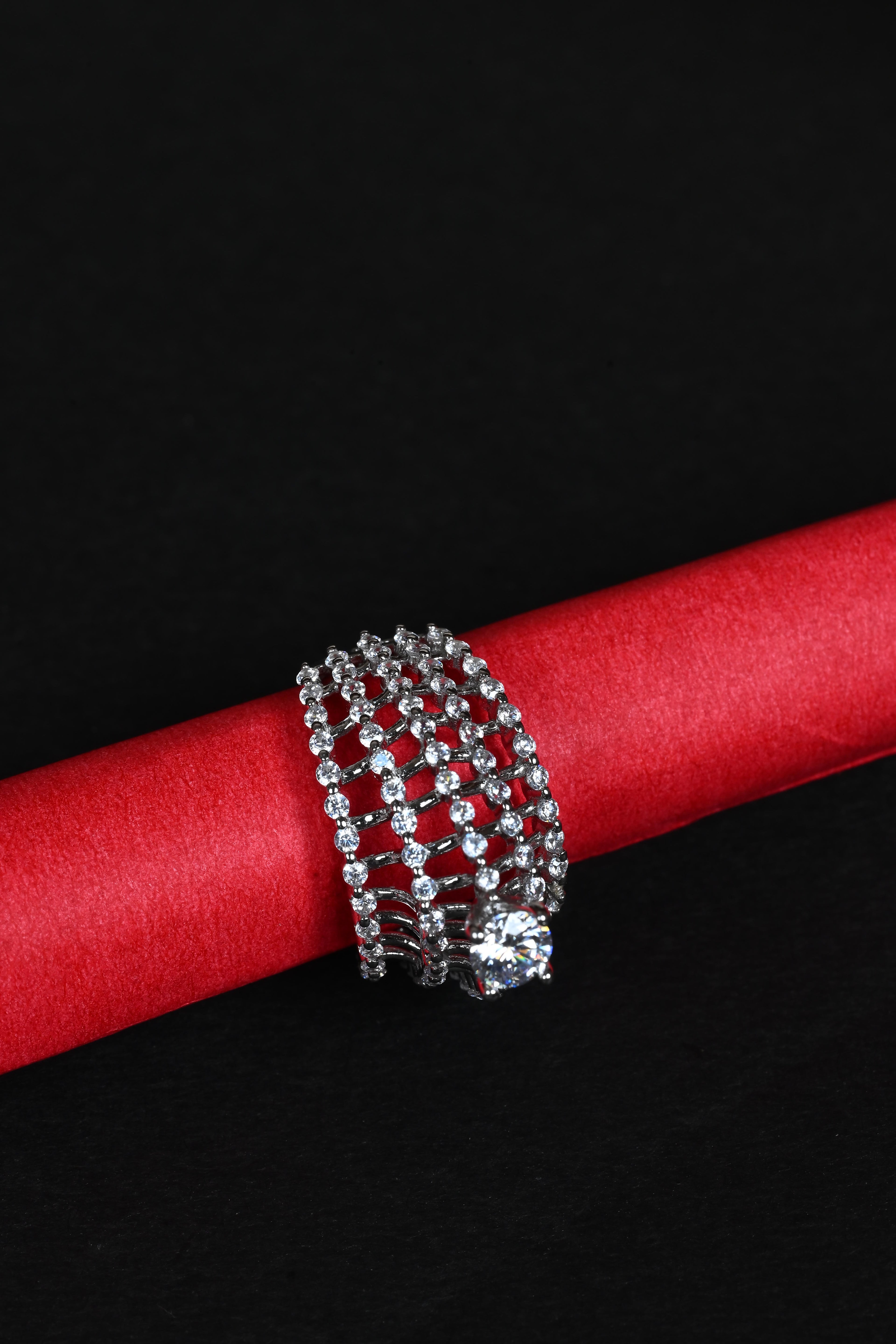 JARY 925 Sterling Silver Crown of Radiance Ring