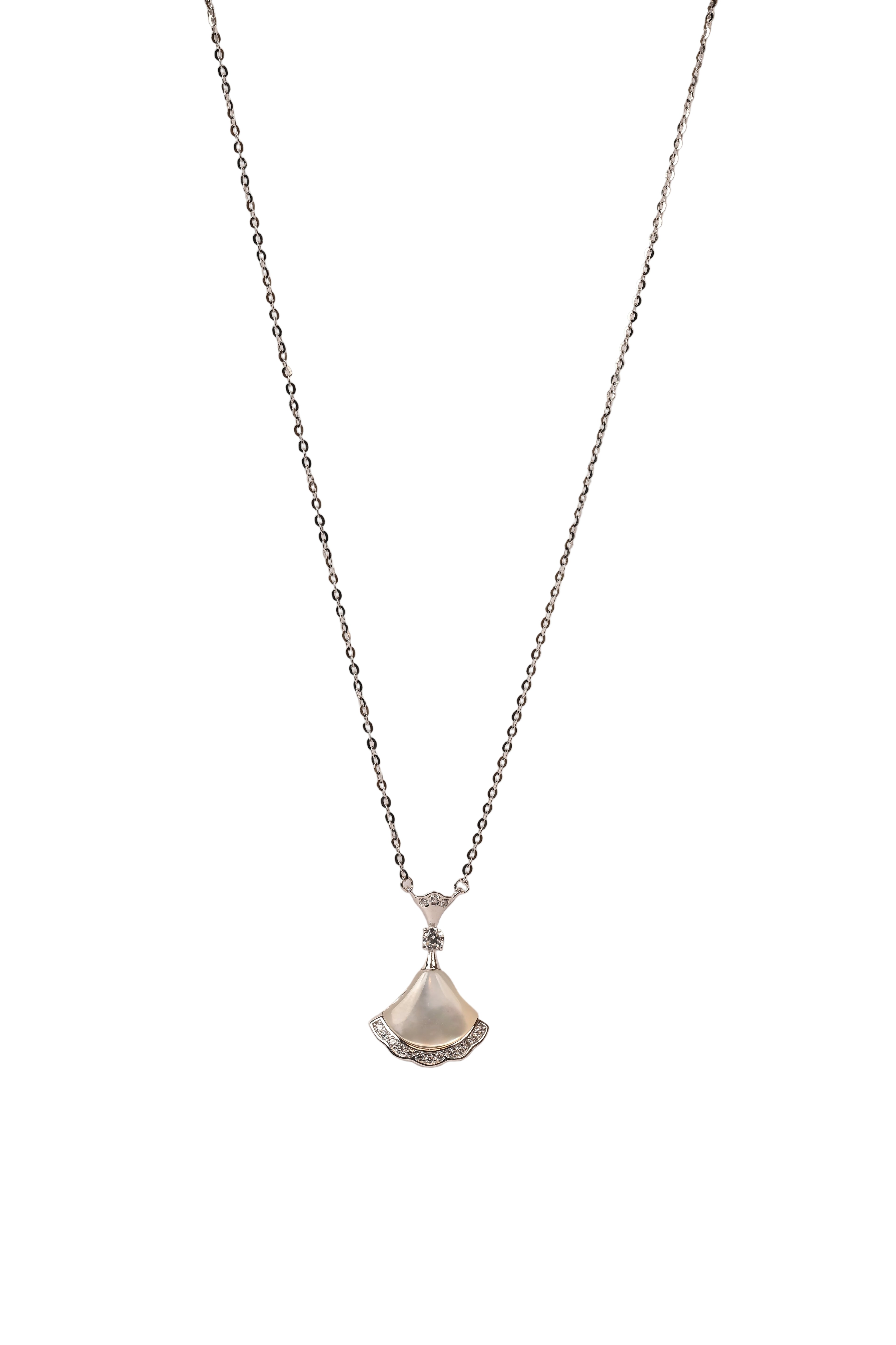 JARY 925 sterling silver Pearl Petal Pendant Set