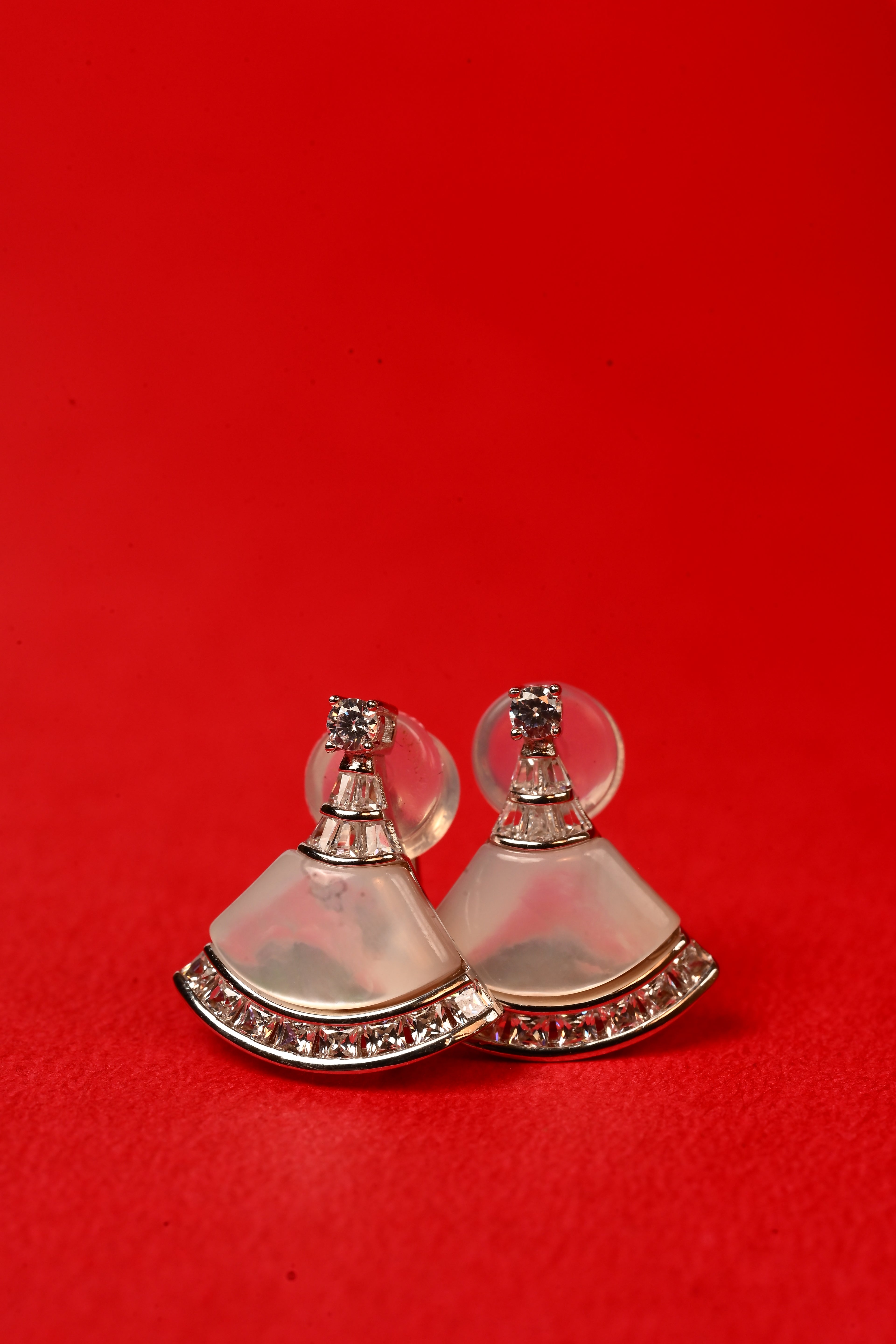 JARY 925 sterling silver Pearl Petal Pendant Set