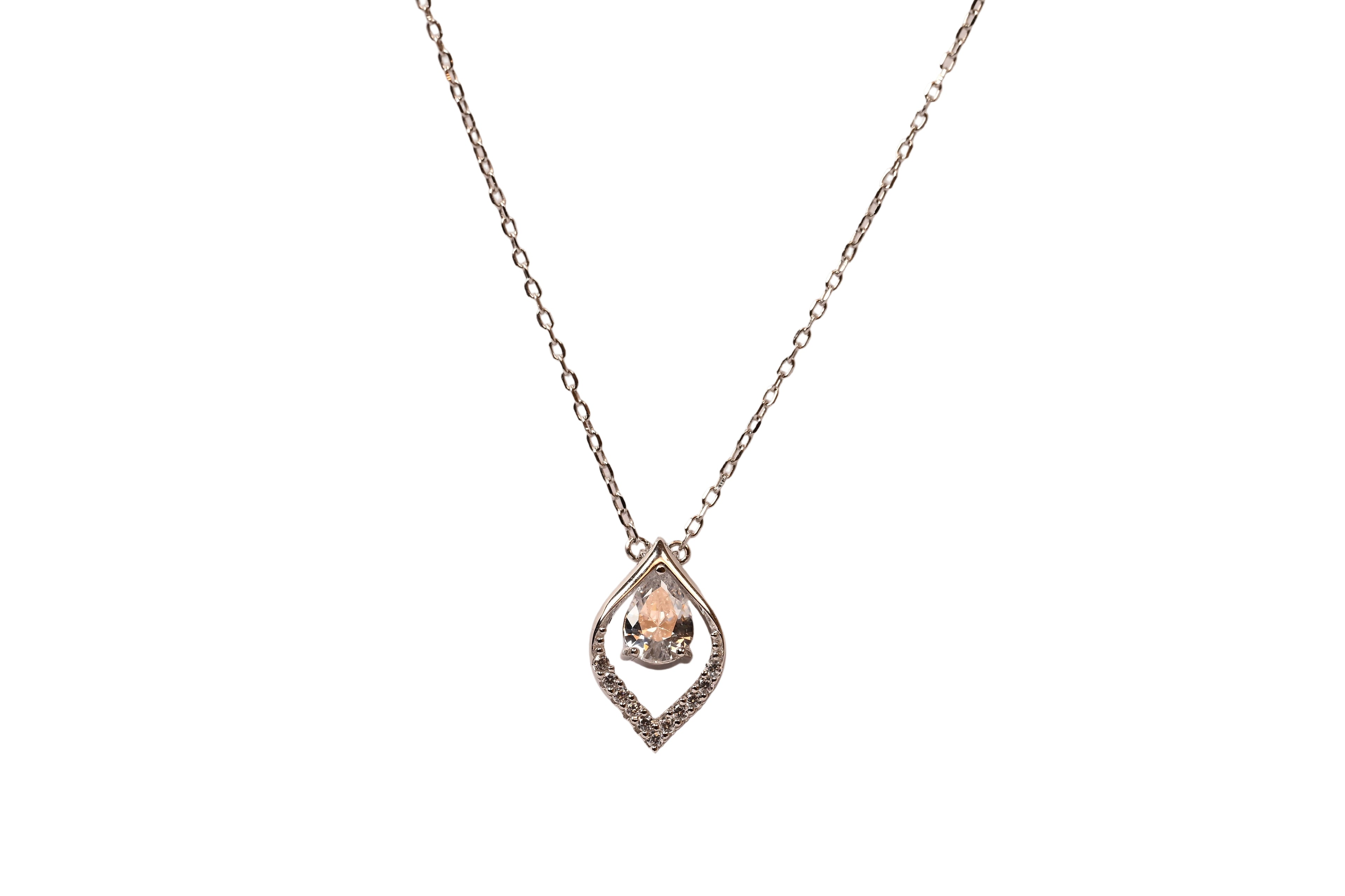 JARY 925 Sterling Silver Eternal Flame Necklace