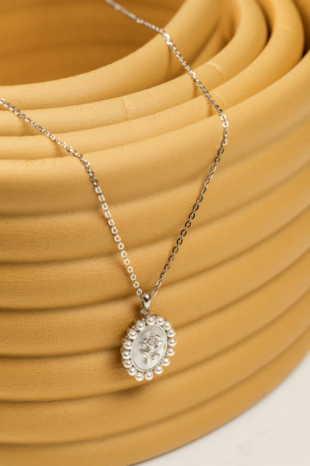 JARY 925 sterling silver Regalia Rose Pendant