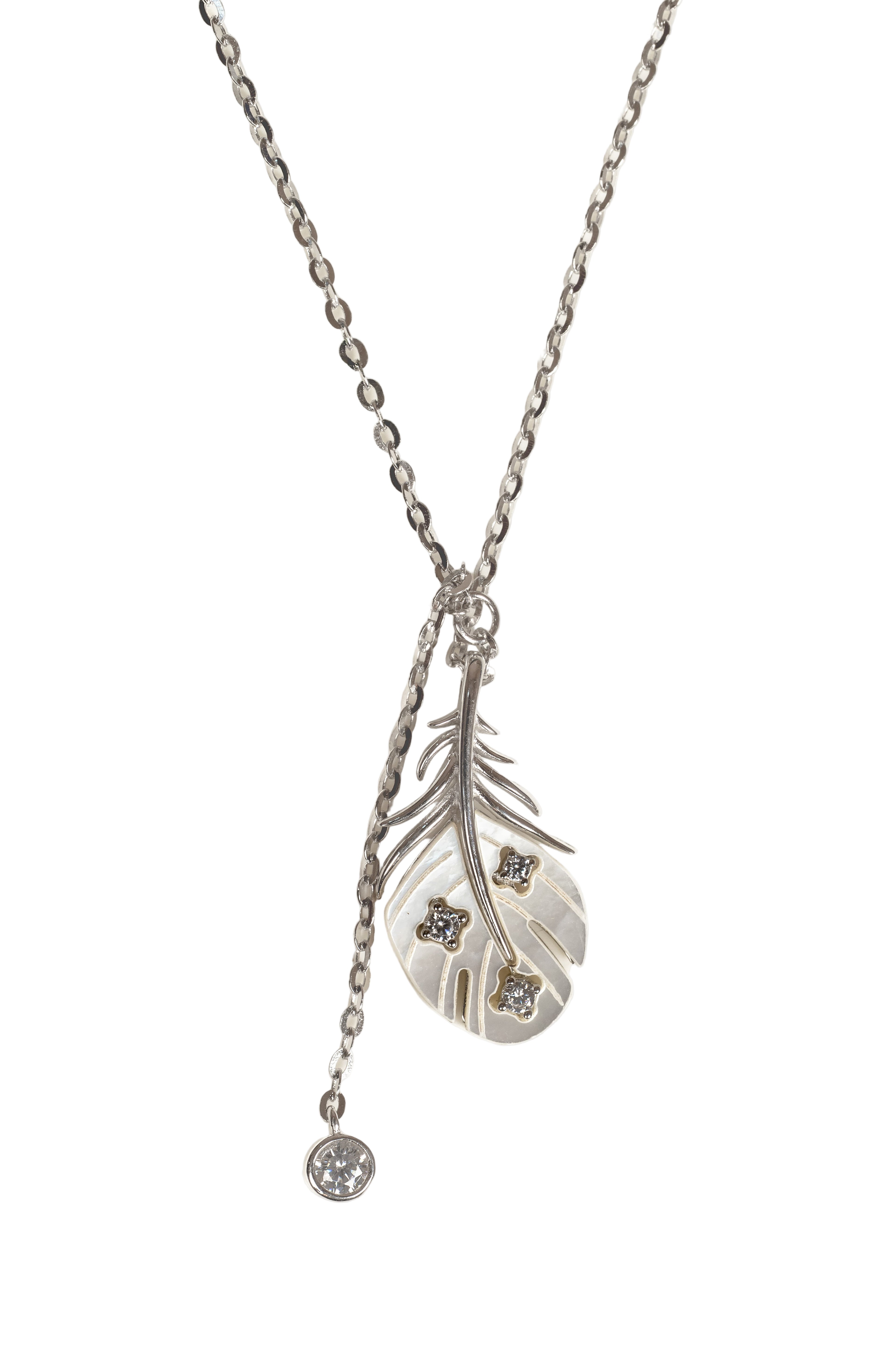 JARY 925 sterling silver Celestia Plume Pendant