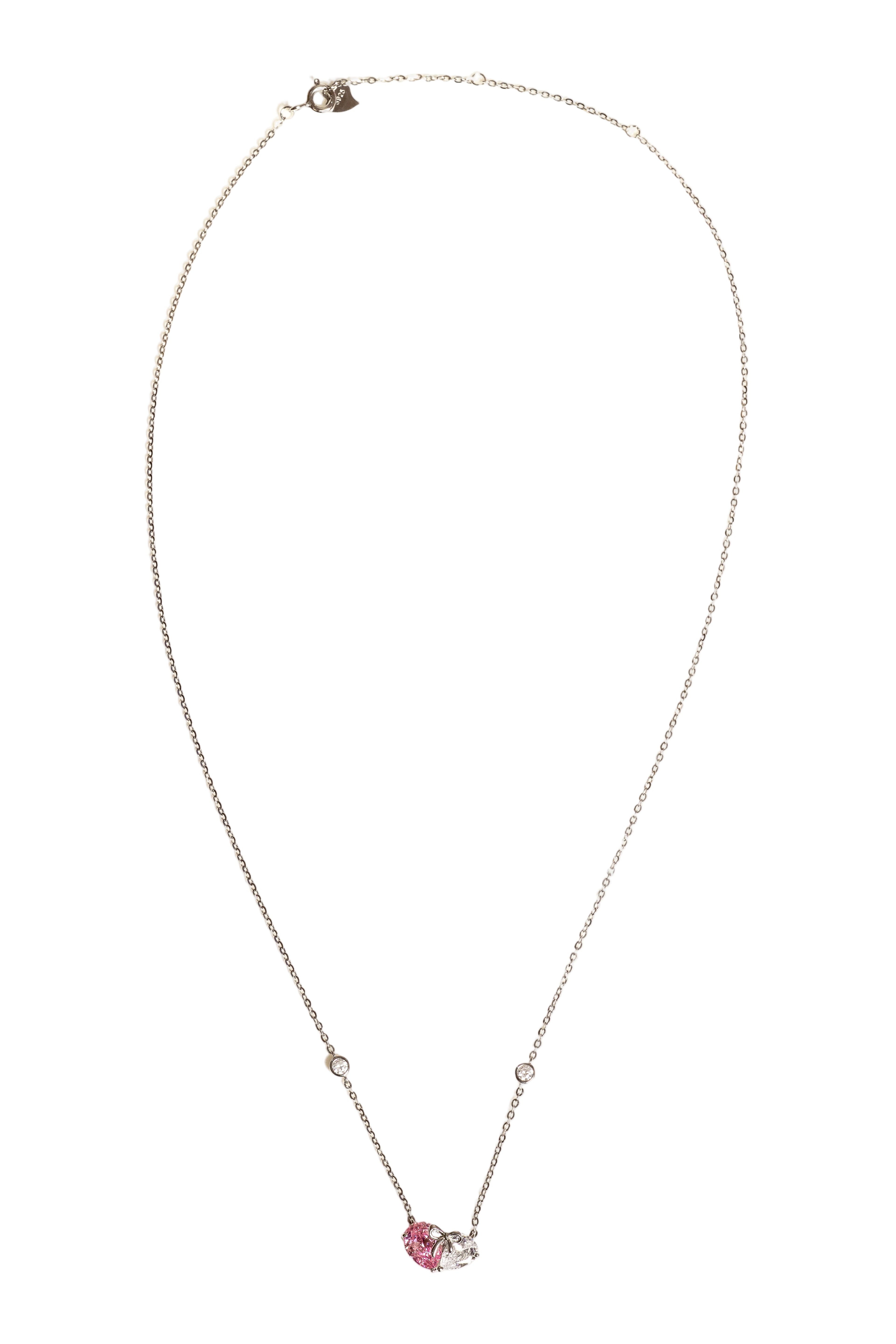 JARY 925 Sterling Silver Eternal Duo Necklace