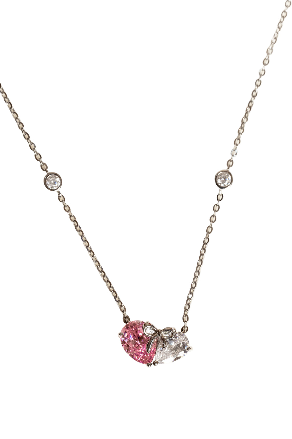 JARY 925 Sterling Silver Eternal Duo Necklace