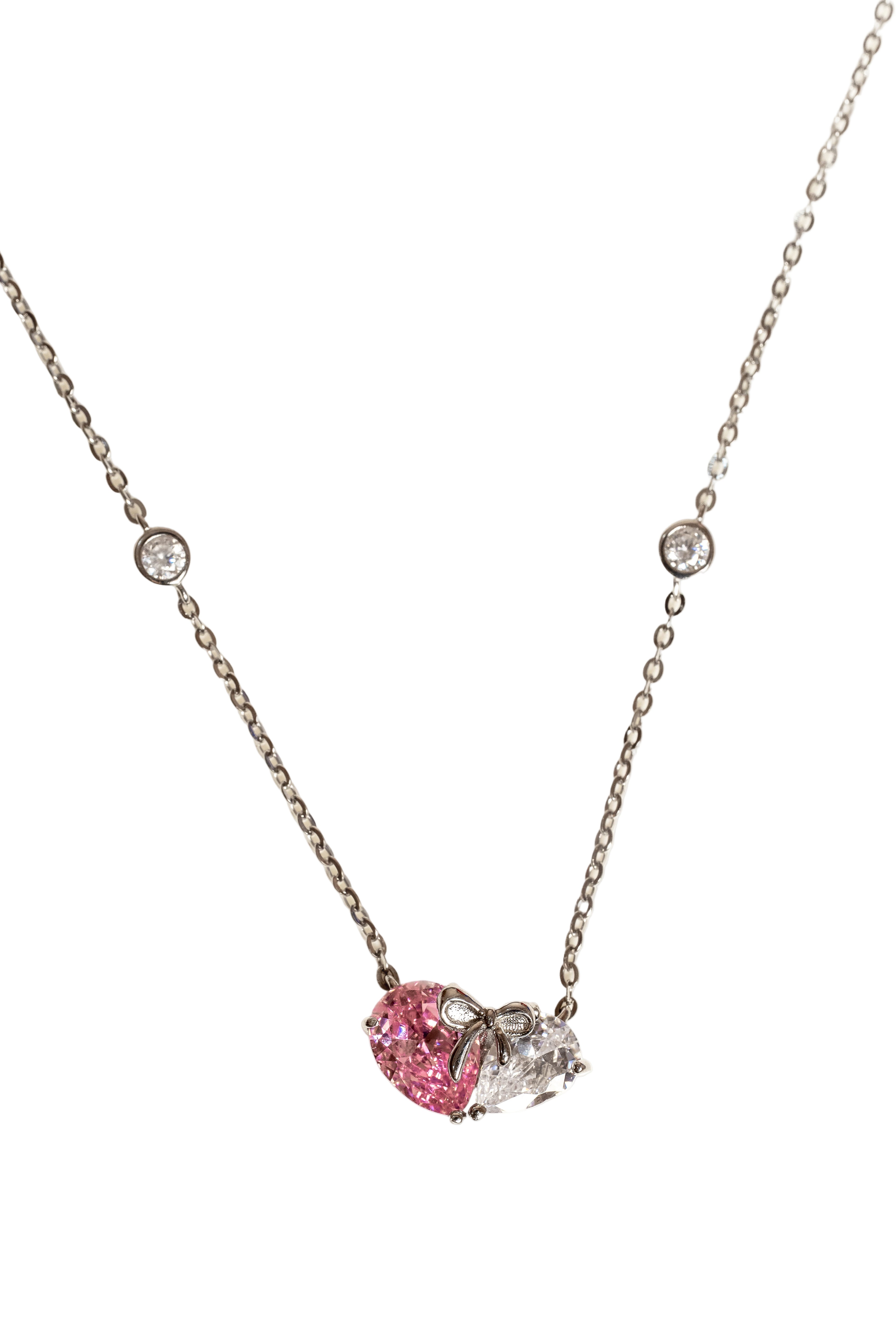 JARY 925 Sterling Silver Eternal Duo Necklace