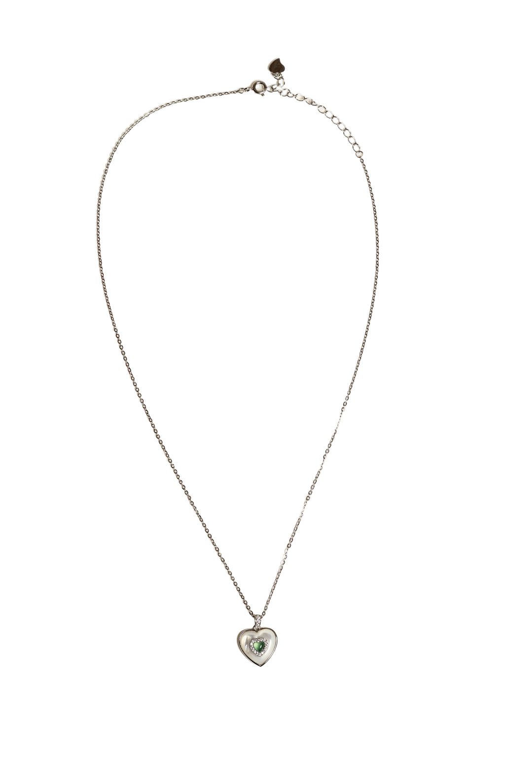 JARY Verdant Grace – 925 Silver Heart Pendant