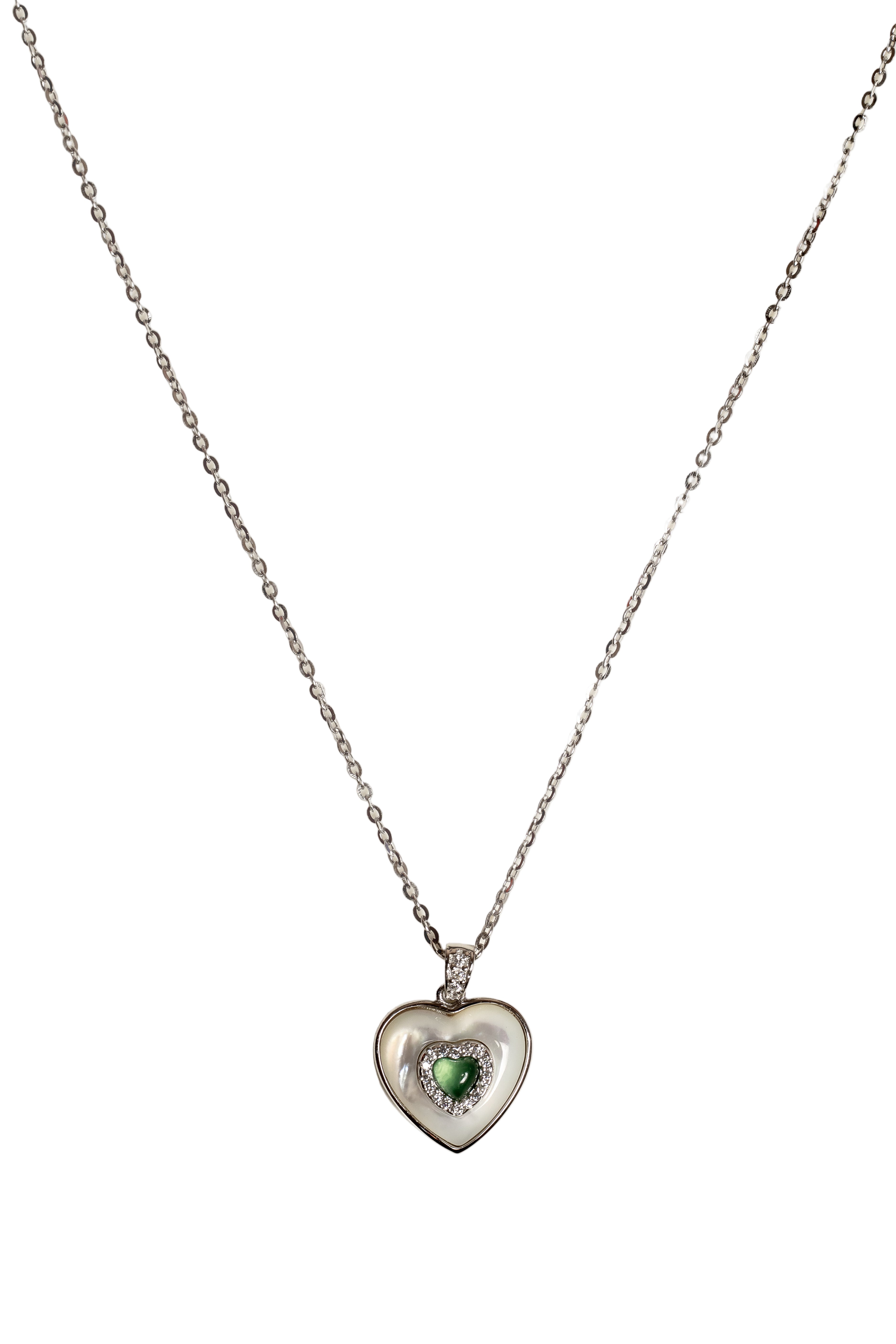 JARY Verdant Grace – 925 Silver Heart Pendant