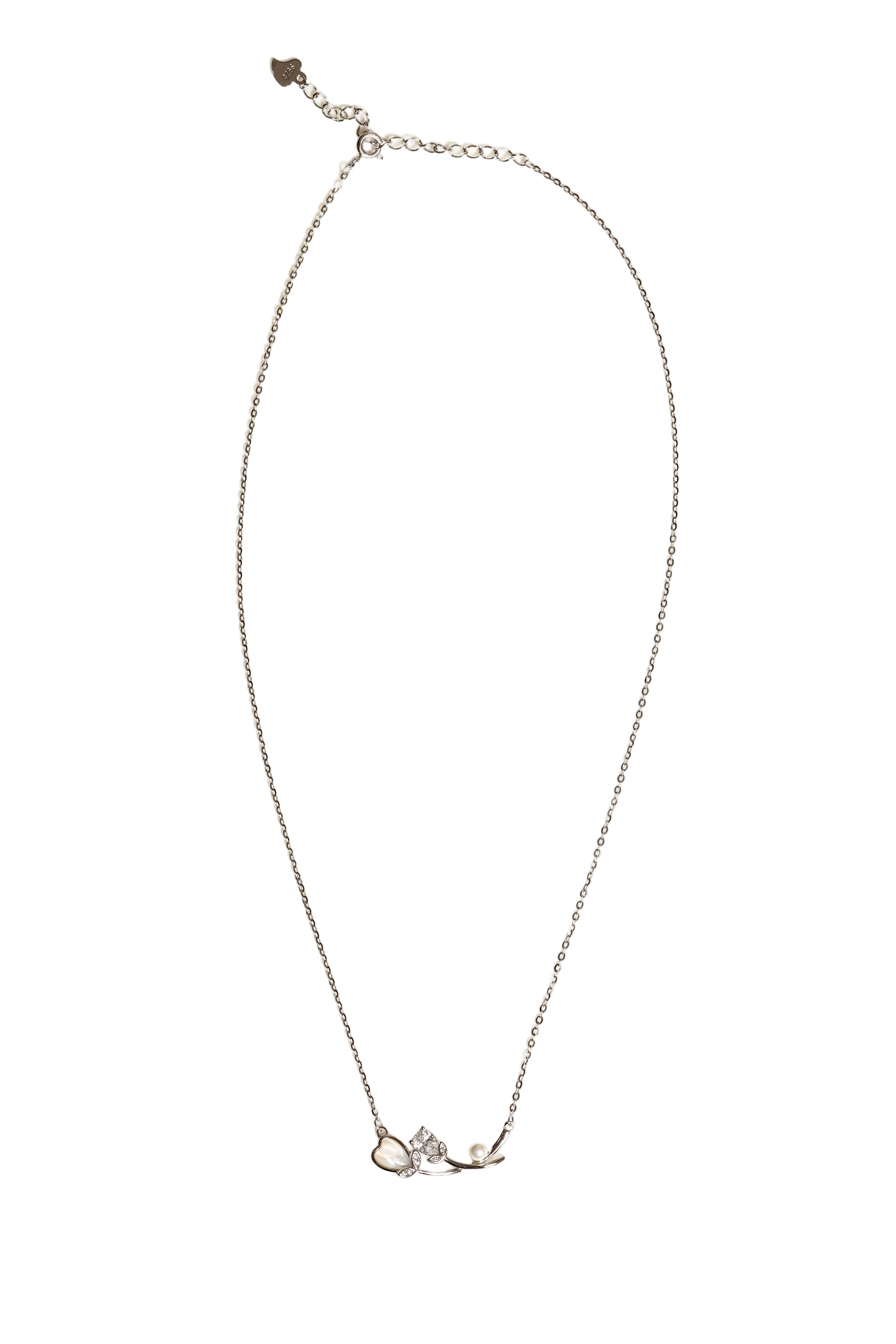 JARY 925 Sterling Silver Ethereal Bloom Necklace