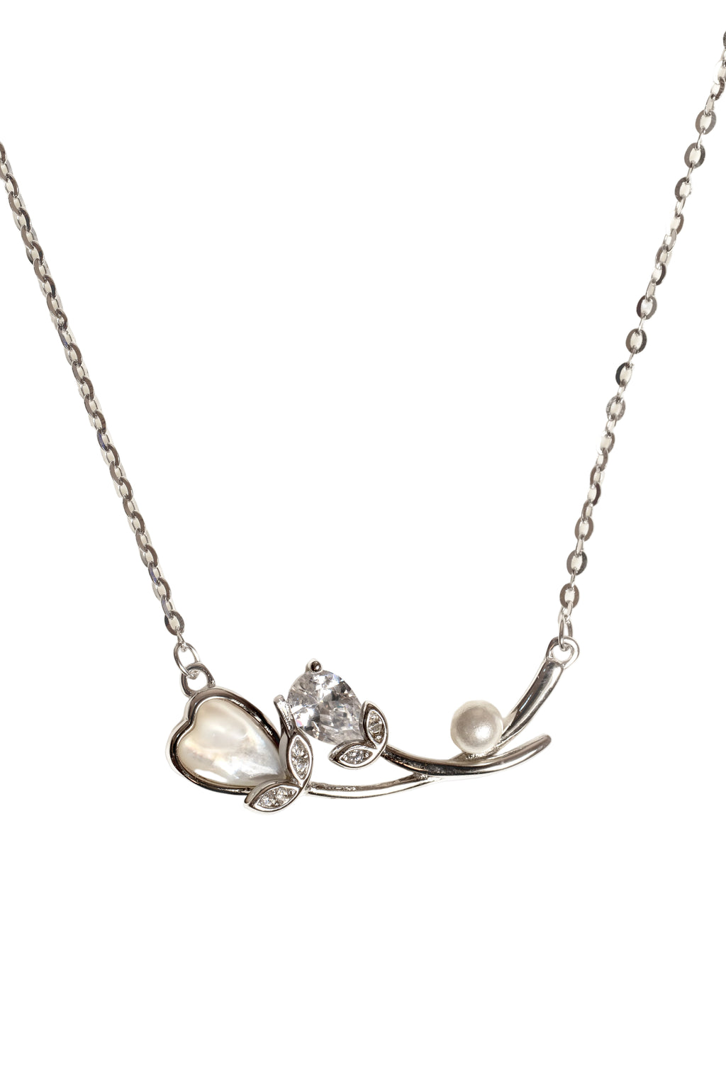 JARY 925 Sterling Silver Ethereal Bloom Necklace