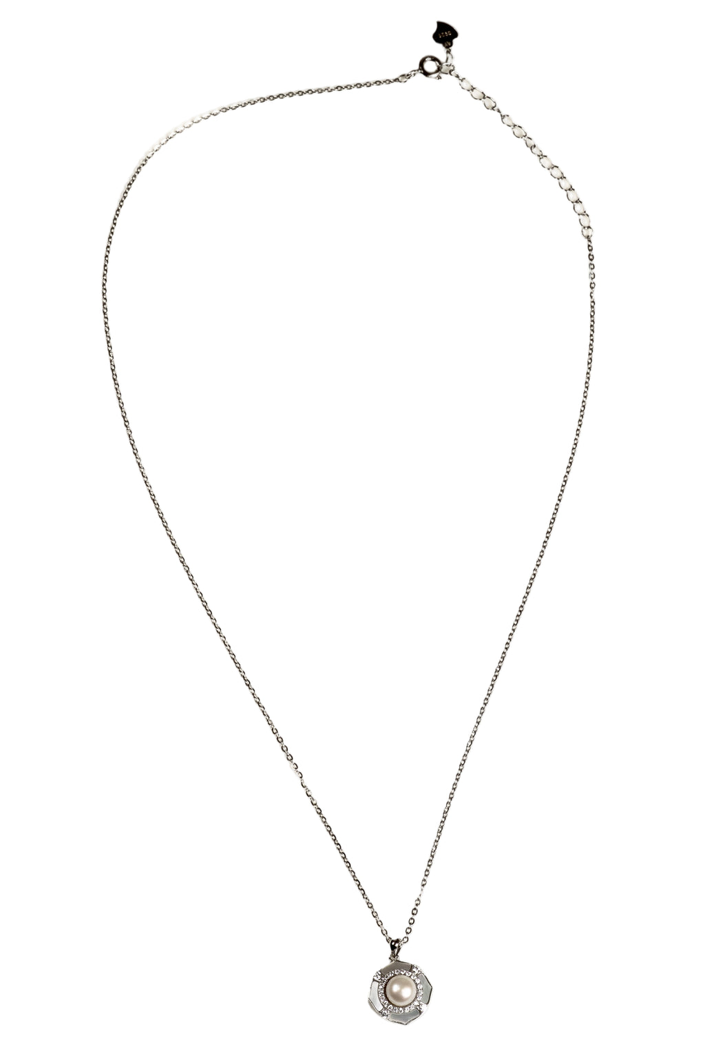 JARY 925 sterling silver Eternal Bloom Pearl Pendant