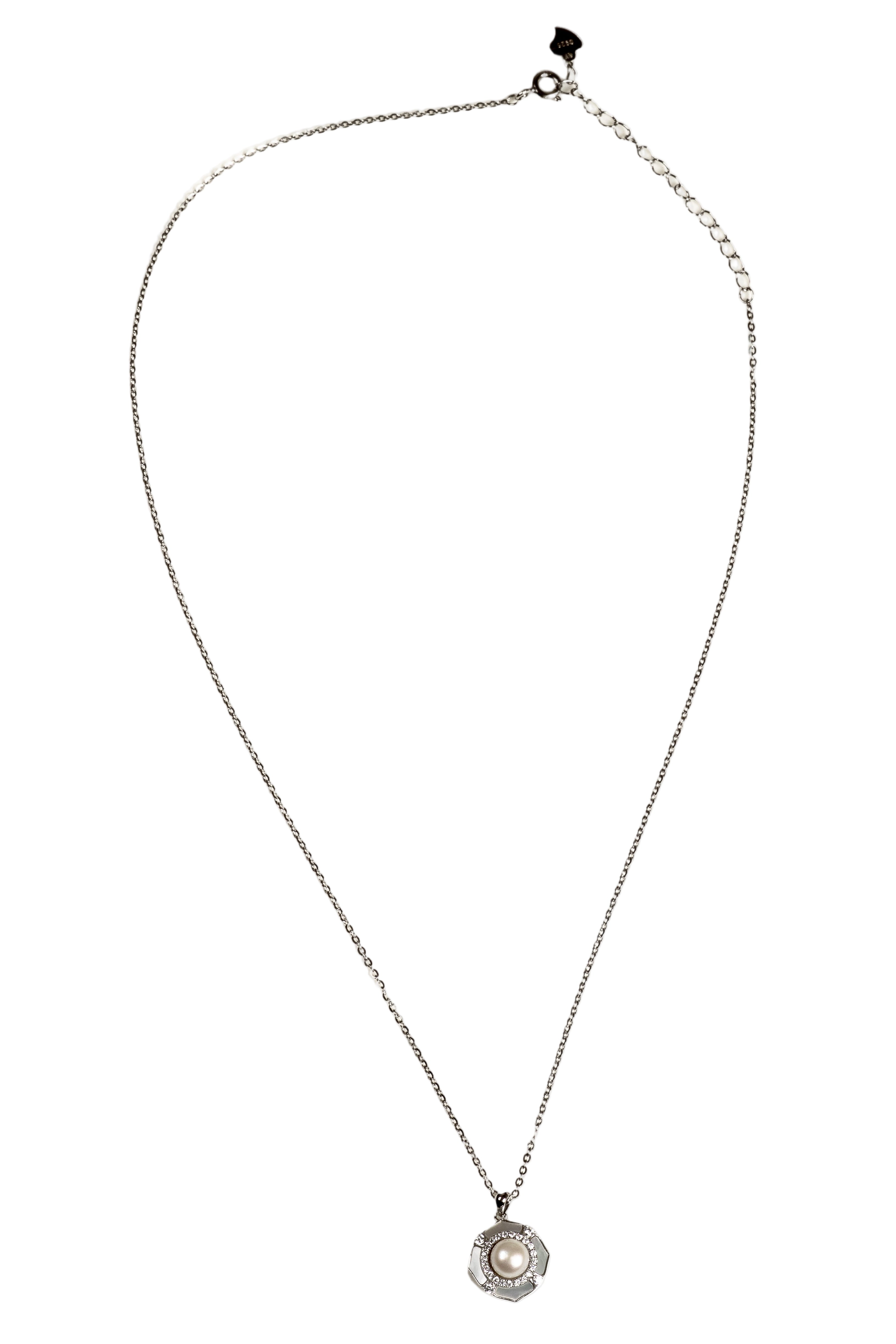 JARY 925 sterling silver Eternal Bloom Pearl Pendant