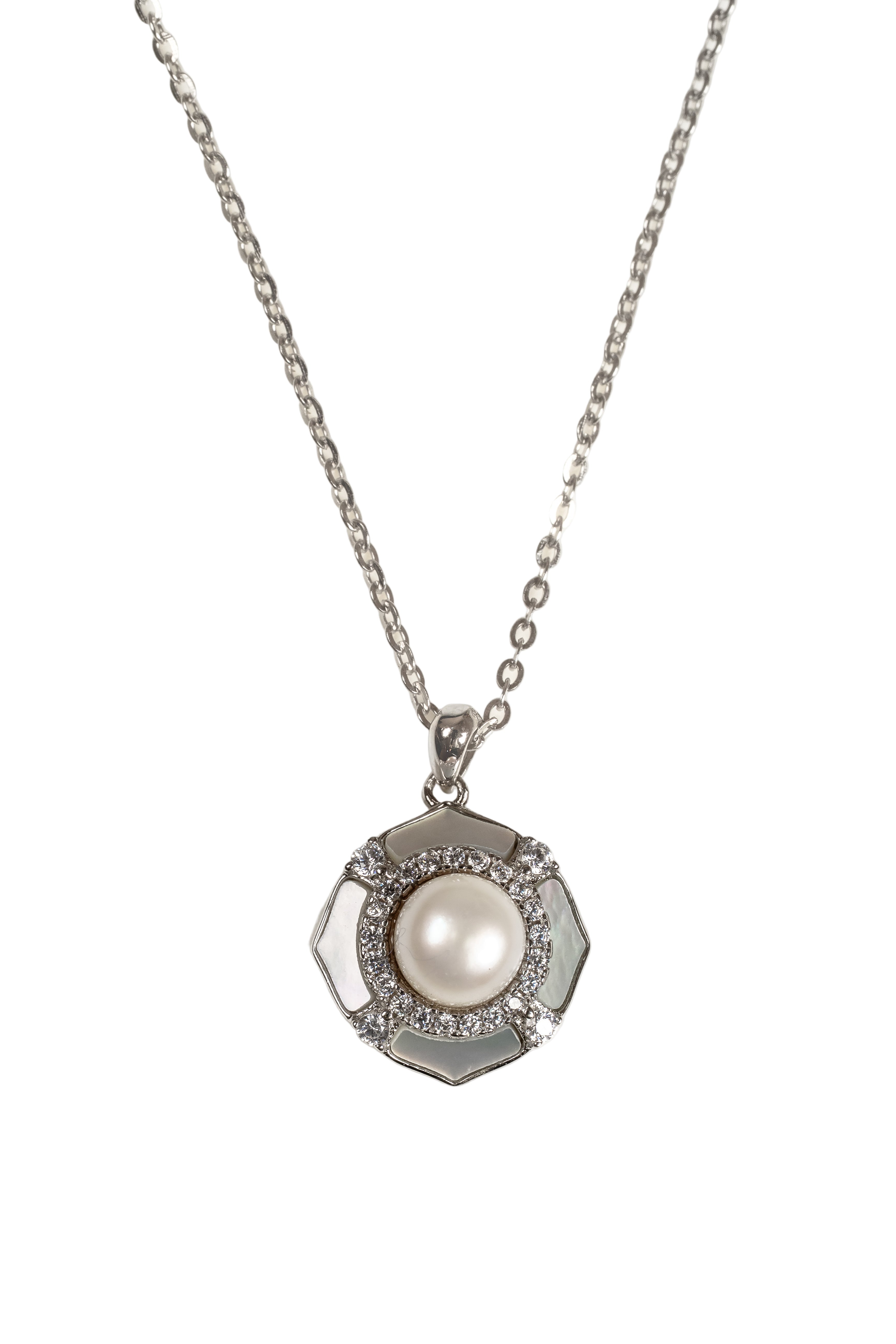 JARY 925 sterling silver Eternal Bloom Pearl Pendant