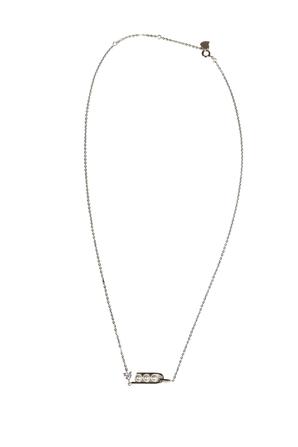 JARY 925 Sterling Silver Pearl Symphony of Love Necklace