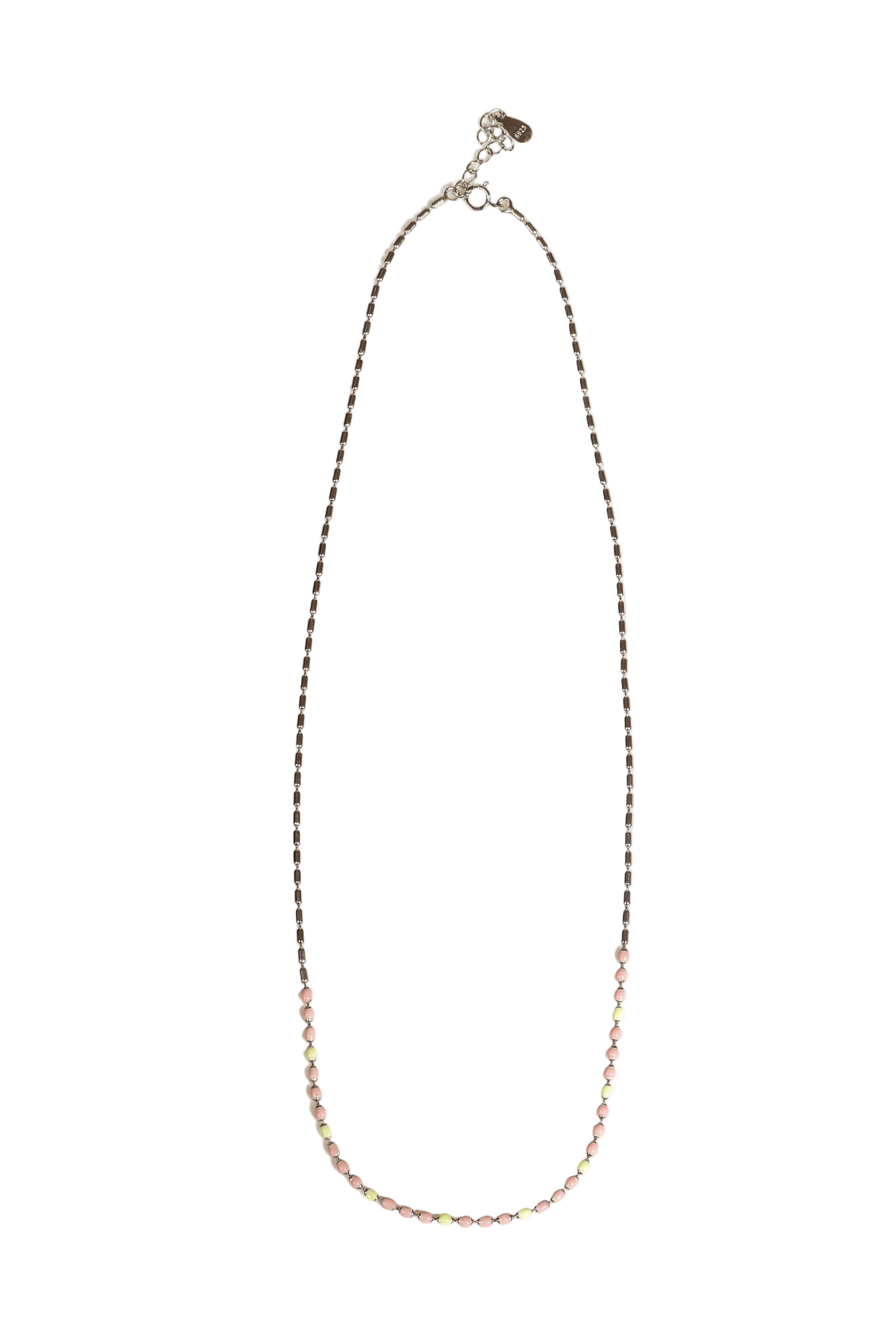 JARY 925 Sterling Silver Pastel Harmony Necklace
