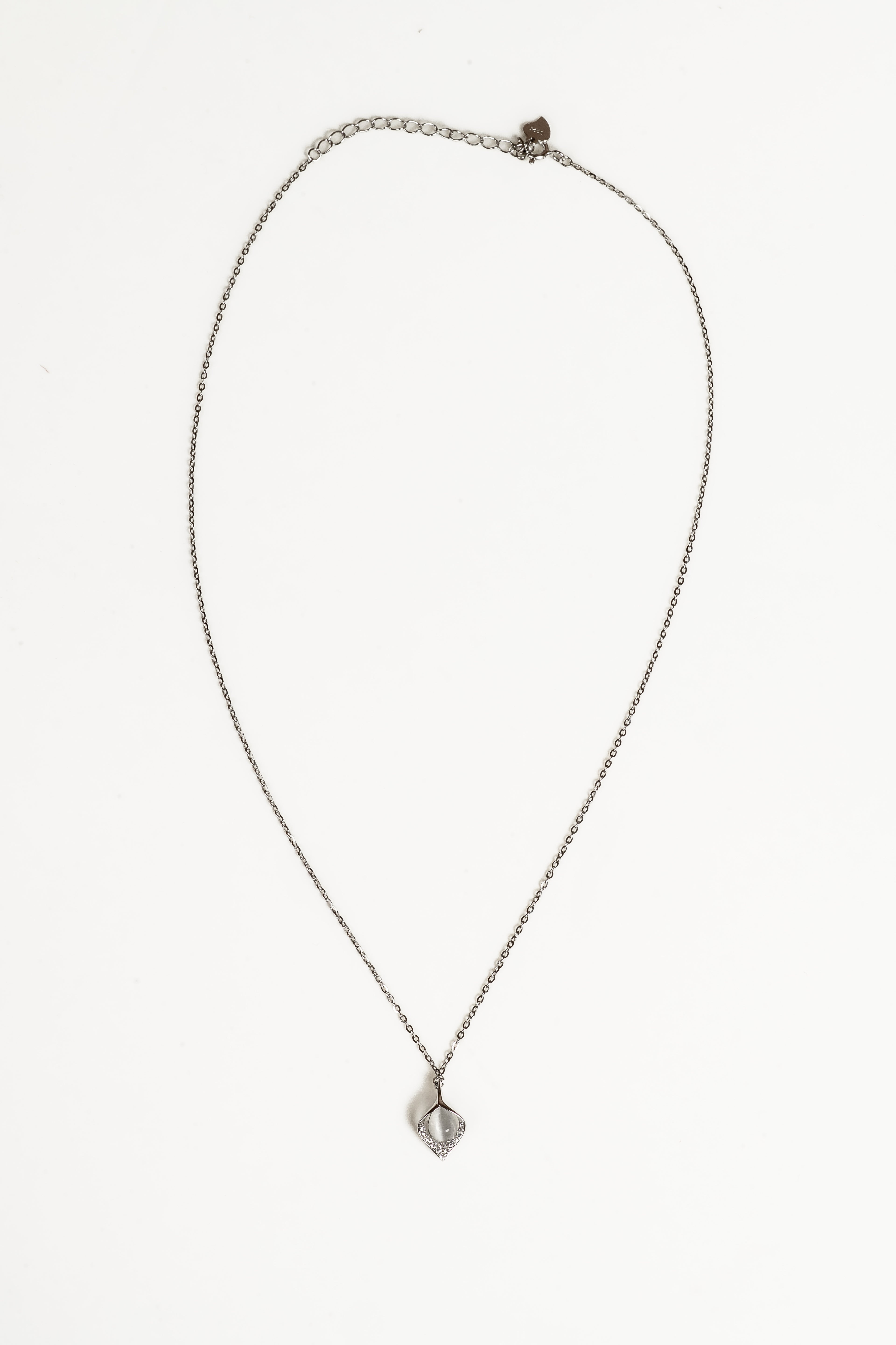 JARY 925 sterling silver Tear of Light Zirconia Pendant