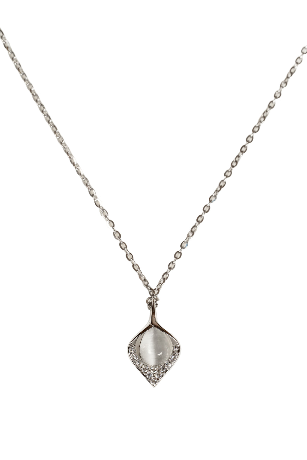 JARY 925 sterling silver Tear of Light Zirconia Pendant