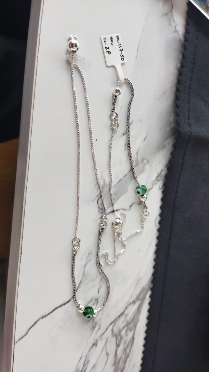 JARY Aayena Verde Grace 925 Silver Payal