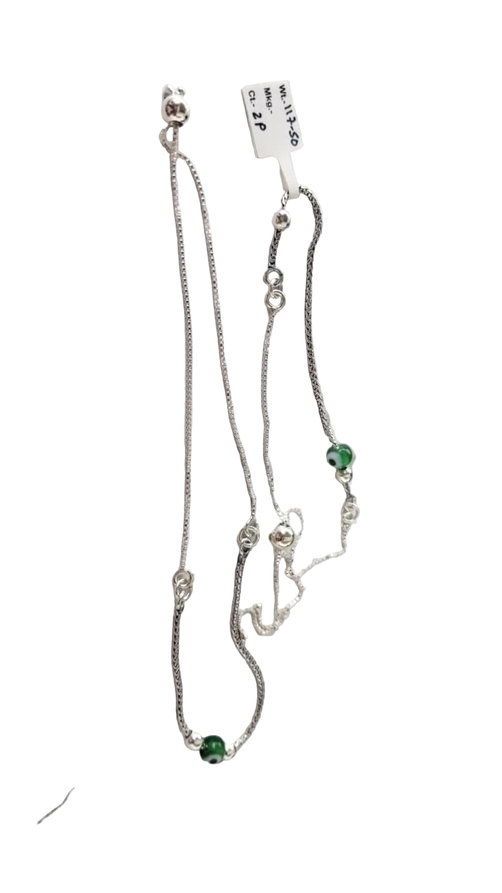 JARY Aayena Verde Grace 925 Silver Payal