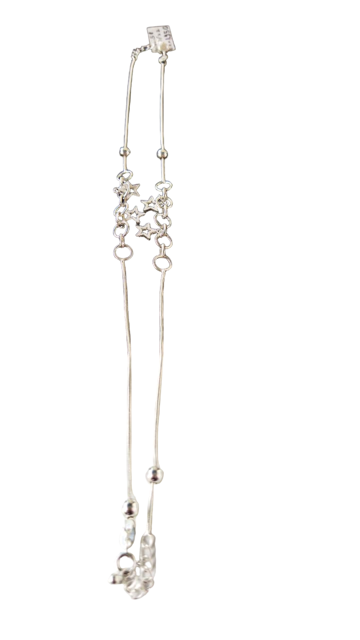 JARY Aaravi 925 Sterling Silver Starlit Galaxy Payal