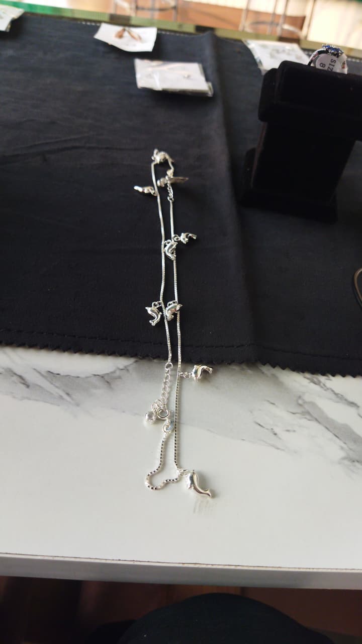 JARY Elira 925 Sterling Silver Bird Charm Payal