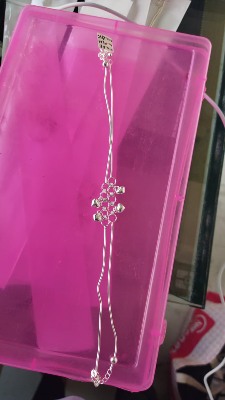 JARY Aaravi 925 Sterling Silver Filigree Charm Payal